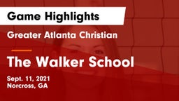 Greater Atlanta Christian  vs The Walker School Game Highlights - Sept. 11, 2021