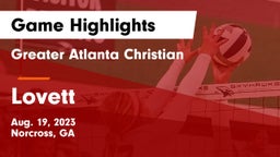 Greater Atlanta Christian  vs Lovett  Game Highlights - Aug. 19, 2023