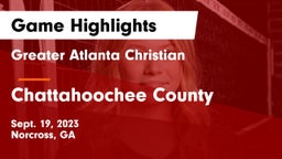 Greater Atlanta Christian  vs Chattahoochee County  Game Highlights - Sept. 19, 2023