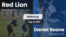 Matchup: Red Lion vs. Daniel Boone  2017