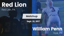 Matchup: Red Lion vs. William Penn  2017