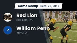 Recap: Red Lion  vs. William Penn  2017