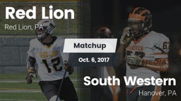 Matchup: Red Lion vs. South Western  2017