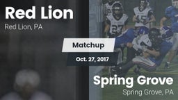 Matchup: Red Lion vs. Spring Grove  2017