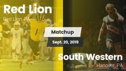 Matchup: Red Lion vs. South Western  2019