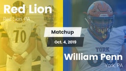 Matchup: Red Lion vs. William Penn  2019