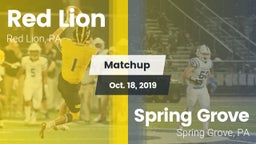 Matchup: Red Lion vs. Spring Grove  2019