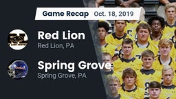 Recap: Red Lion  vs. Spring Grove  2019