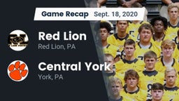 Recap: Red Lion  vs. Central York  2020