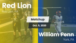 Matchup: Red Lion vs. William Penn  2020