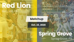 Matchup: Red Lion vs. Spring Grove  2020