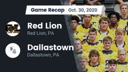Recap: Red Lion  vs. Dallastown  2020