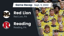 Recap: Red Lion  vs. Reading  2022