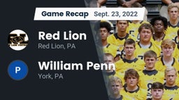 Recap: Red Lion  vs. William Penn  2022