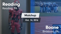 Matchup: Reading vs. Boone  2016