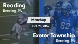 Matchup: Reading vs. Exeter Township  2016