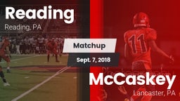 Matchup: Reading vs. McCaskey  2018