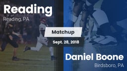 Matchup: Reading vs. Daniel Boone  2018