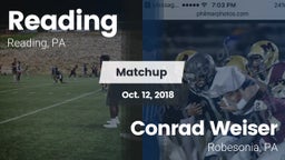 Matchup: Reading vs. Conrad Weiser  2018