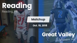 Matchup: Reading vs. Great Valley  2018