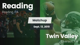 Matchup: Reading vs. Twin Valley  2019