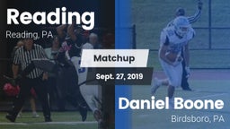 Matchup: Reading vs. Daniel Boone  2019
