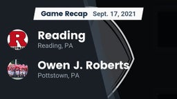 Recap: Reading  vs. Owen J. Roberts  2021