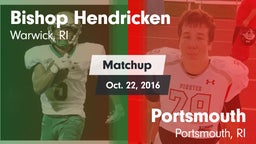 Matchup: Bishop Hendricken vs. Portsmouth  2016