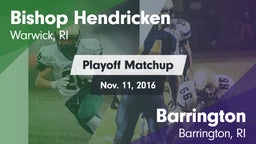 Matchup: Bishop Hendricken vs. Barrington  2016