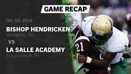 Recap: Bishop Hendricken  vs. La Salle Academy 2016