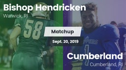 Matchup: Bishop Hendricken vs. Cumberland  2019