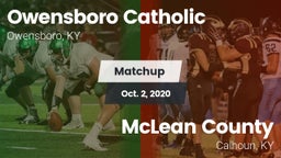 Matchup: Owensboro Catholic vs. McLean County  2020