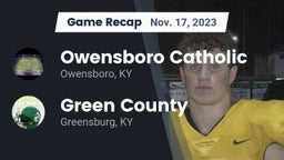 Recap: Owensboro Catholic  vs. Green County  2023