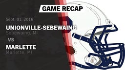 Recap: Unionville-Sebewaing  vs. Marlette  2016
