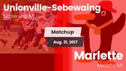Matchup: Unionville-Sebewaing vs. Marlette  2017