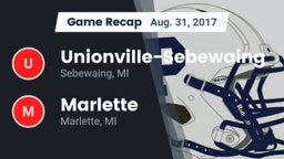 Recap: Unionville-Sebewaing  vs. Marlette  2017