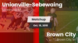 Matchup: Unionville-Sebewaing vs. Brown City  2018