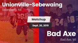 Matchup: Unionville-Sebewaing vs. Bad Axe  2019