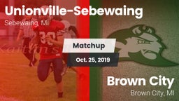 Matchup: Unionville-Sebewaing vs. Brown City  2019