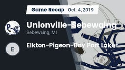 Recap: Unionville-Sebewaing  vs. Elkton-Pigeon-Bay Port Laker 2019