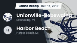Recap: Unionville-Sebewaing  vs. Harbor Beach  2019