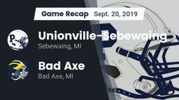 Recap: Unionville-Sebewaing  vs. Bad Axe  2019