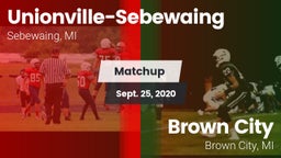 Matchup: Unionville-Sebewaing vs. Brown City  2020