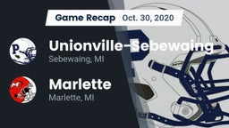 Recap: Unionville-Sebewaing  vs. Marlette  2020