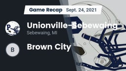 Recap: Unionville-Sebewaing  vs. Brown City 2021