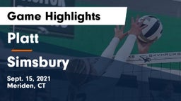 Platt  vs Simsbury Game Highlights - Sept. 15, 2021