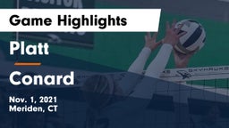 Platt  vs Conard Game Highlights - Nov. 1, 2021