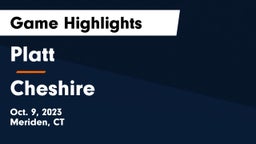 Platt  vs Cheshire Game Highlights - Oct. 9, 2023