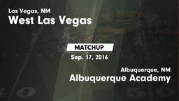 Matchup: West Las Vegas vs. Albuquerque Academy  2016
