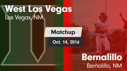 Matchup: West Las Vegas vs. Bernalillo  2016